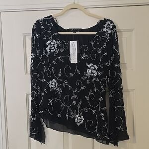Embellished Black Top size Lp